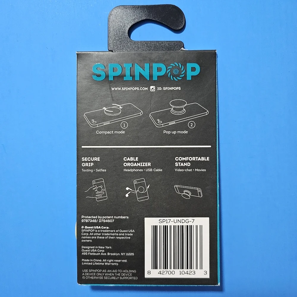 SpinPop: Pop-Up Phone Holder & Stand - UNICORN
